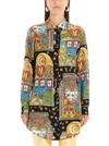 MOSCHINO MOSCHINO SLOW MACHINE GRAPHIC PRINT SHIRT