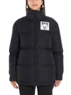 MOSCHINO MOSCHINO TEDDY LOGO PATCH PADDED JACKET