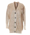 MSGM MSGM BUTTONED CABLE KNIT CARDIGAN