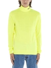 MSGM MSGM EMBROIDERED LOGO TURTLENECK KNITTED SWEATER