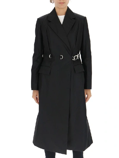 Prada Belted Coat In Black