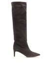 RED VALENTINO RED VALENTINO POINTED TOE CALF HIGH BOOTS