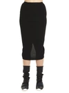 RICK OWENS RICK OWENS FITTED PENCIL SKIRT