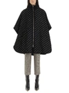 STELLA MCCARTNEY STELLA MCCARTNEY ALL OVER LOGO ZIPPED CAPE