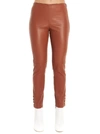 THEORY THEORY LEATHER PANELLED LEGGINGS