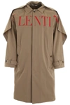 VALENTINO VALENTINO LOGO PRINT COAT