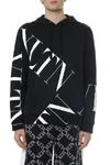 VALENTINO VALENTINO LOGO PRINT HOODIE