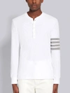 THOM BROWNE THOM BROWNE 4-BAR COMPACT WAFFLE HENLEY,MJL035A0580213719228