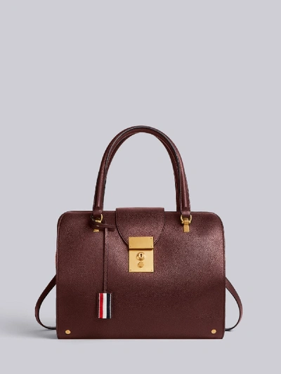 Thom Browne Deerskin Exclusive Mrs. Thom Bag In 615 Burgundy