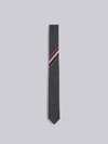 Thom Browne Rwb Stripe Necktie In Grey