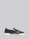 THOM BROWNE THOM BROWNE DUCK EMBROIDERED SLIP-ON TRAINER,FFF046A0556613574449