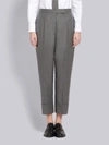 Thom Browne Women's Classic Backstrap Cropped Trousers In Grey