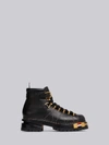 Thom Browne Rwb-detail Vitello Hiking Boots In Black