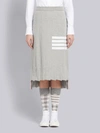Thom Browne 4-bar Trompe L'oeil Skirt In Grey