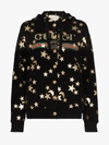GUCCI STAR AND MOON PRINT BUTTON UP HOODIE,581186XJBK514024256