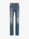 Ambush Reflective Panel Straight Leg Jeans In Blue