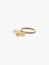 APPLES & FIGS APPLES & FIGS YELLOW GOLD-PLATED SEA FOAM CHARM RING,AW19SEAFOAMRInGCT14011667