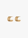 GIVENCHY GIVENCHY GOLD TONE BRONZE HOOP EARRINGS,BF103PF00R14139418