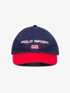 POLO RALPH LAUREN POLO RALPH LAUREN BLUE, RED AND WHITE LOGO EMBROIDERED CAP,71075447100214187013