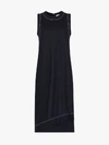 JIL SANDER JIL SANDER ASYMMETRIC WOOL MIDI DRESS,JSPP710054WP20730813849701