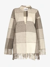 JIL SANDER JIL SANDER FRINGED CHECKED VIRGIN WOOL TUNIC,JSPP400304WP20000613849686