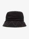 AND WANDER AND WANDER BLACK LOGO EMBROIDERED BUCKET HAT,AW93AA06813813475