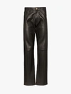 VERSACE VERSACE STRAIGHT LEG LEATHER TROUSERS,A84171A22662114155944