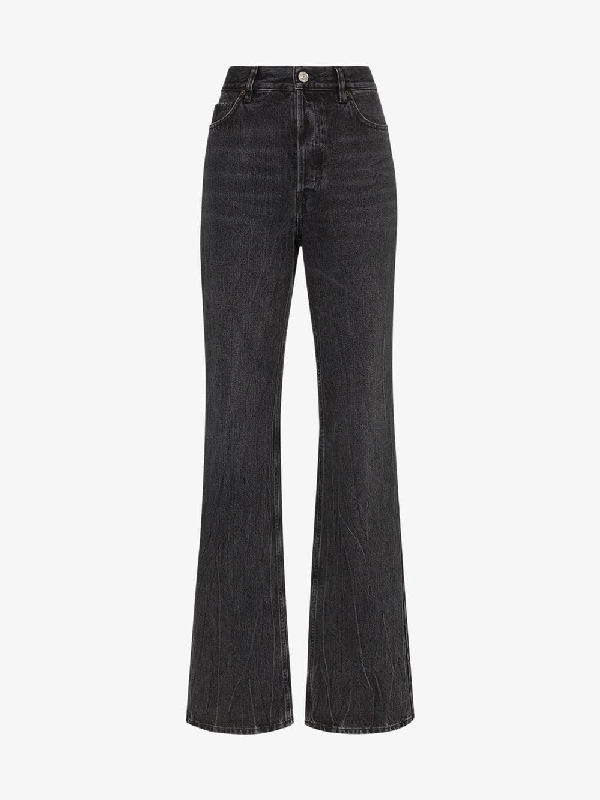 balenciaga flared denim