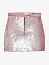 ASHLEY WILLIAMS ASHLEY WILLIAMS SEQUIN MINI SKIRT,AWAW1946PINKRED14025539