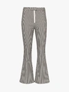 SANDY LIANG SANDY LIANG CHECK PRINT FLARED TROUSERS,P1GINGHAM14074558