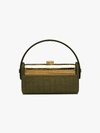 BIENEN-DAVIS BIENEN DAVIS  GREEN REGINE MOCK CROC MINAUDIÈRE CLUTCH,01BD04FA191800REGIINE14160193