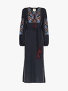FIGUE FIGUE JONI FLORAL EMBROIDERY BELTED DRESS,6191356114074664