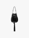 MIU MIU MIU MIU BLACK CRYSTAL EMBELLISHED BUCKET BAG,5BH157VONE2D3U13969831