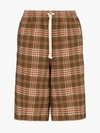 GUCCI OVERSIZED TARTAN SHORTS,595510XJBTA14185385