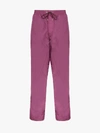 MONCLER GENIUS PURPLE DRAWSTRING WAIST TRACK PANTS,11476006835213993601