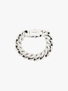 SAINT LAURENT SAINT LAURENT SILVER TONE CURB CHAIN BRACELET,586467814214103289