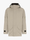 YVES SALOMON YVES SALOMON GREY HOODED SHEARLING PARKA,20WHV02279R64X14165757