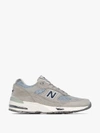 NEW BALANCE NEW BALANCE GREY M991 LOW TOP SUEDE SNEAKERS,M991FDS14378842