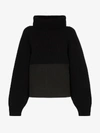 HAIDER ACKERMANN HAIDER ACKERMANN PANELLED TURTLENECK WOOL SWEATER,194660625009914028365