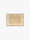 MOSCHINO MOSCHINO GOLD LOGO LEATHER CARD HOLDER,A8120801214092379