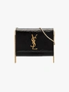 SAINT LAURENT SAINT LAURENT BLACK KATE LEATHER BOX SHOULDER BAG,5931221KN0J14084319