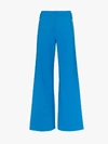 AREA AREA EMBELLISHED WIDE LEG TROUSERS,FW19P10032PANAMBLUE13983819