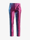 AREA AREA TWO TONE STRAIGHT LEG TROUSERS,FW19P01005ULTRAVIOLET13984104