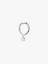 ANITA KO 18K WHITE GOLD HUGGIE DIAMOND HOOP EARRING,AK1HRDWG14015352