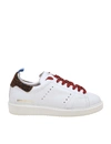 GOLDEN GOOSE SNEAKERS STARTER IN WHITE LEATHER,G35WS631.P8-5