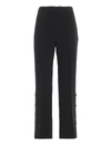 PRADA FLARED TROUSERS WITH GOLD TONE BUTTONS,6e33d6a7-25df-93d9-a79b-1cb50713713c