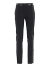 VALENTINO ELASTICATED VLTN BELT WOOL TROUSERS,1690a2c8-5576-eed1-6ec3-a8f75d5d82b0