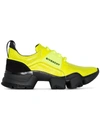 GIVENCHY YELLOW MEN'S BLACK AND YELLOW JAW SNEAKERS,BH001NH0FC