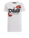 Dolce & Gabbana Dolce And Gabbana White Geranium T-shirt In White