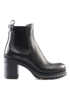 PRADA LEATHER ANKLE BOOTS WITH LUG SOLE,b018eedb-da76-3578-1c0c-8f22058c1f1d